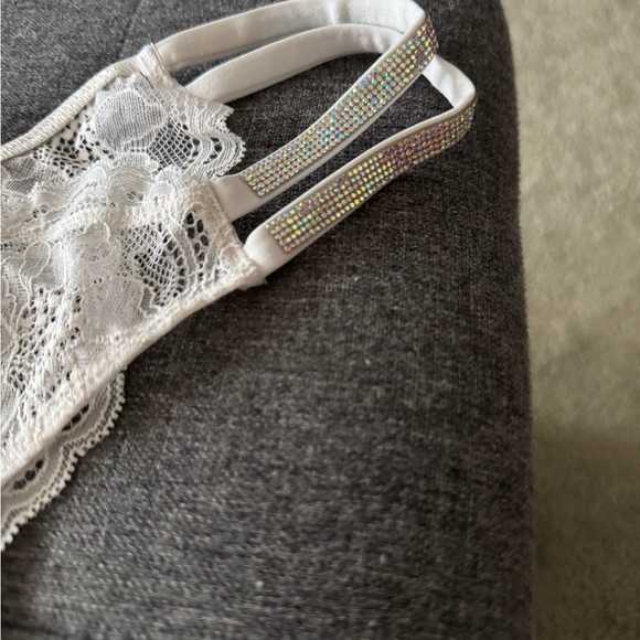 Victoria's Secret Double Shine Strap Very Sexy Bling Panty Ivory Off White - Picture 4 of 6